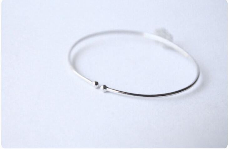 Victoria's Vogue 925 Sterling Silver Jewelry Fashion Simple And Beautiful Drawing Snowflake Anti-allergic Exquisite Bracelet