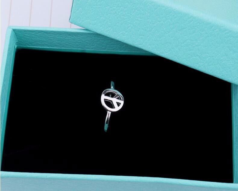 Victoria's Vogue Anti-allergy Simple Aircraft Hollow Peace Personality Popular Beautiful 925 Sterling Silver Jewelry Opening Rings Victoria's Vogue Anti-allergy Simple Aircraft Hollow Peace Personality Popular Beautiful 925 Sterling Silver Jewelry Opening Rings