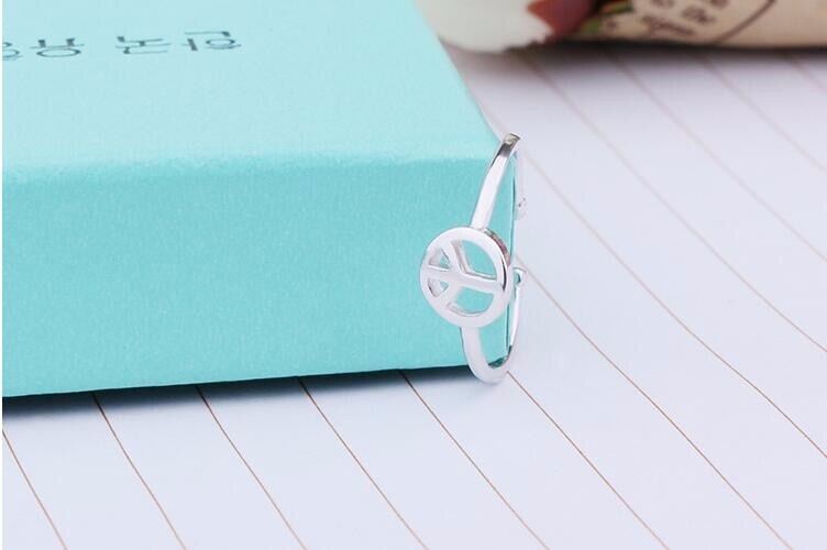 Victoria's Vogue Anti-allergy Simple Aircraft Hollow Peace Personality Popular Beautiful 925 Sterling Silver Jewelry Opening Rings Victoria's Vogue Anti-allergy Simple Aircraft Hollow Peace Personality Popular Beautiful 925 Sterling Silver Jewelry Opening Rings