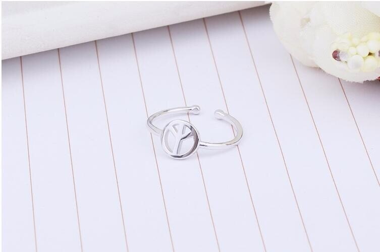 Victoria's Vogue Anti-allergy Simple Aircraft Hollow Peace Personality Popular Beautiful 925 Sterling Silver Jewelry Opening Rings Victoria's Vogue Anti-allergy Simple Aircraft Hollow Peace Personality Popular Beautiful 925 Sterling Silver Jewelry Opening Rings