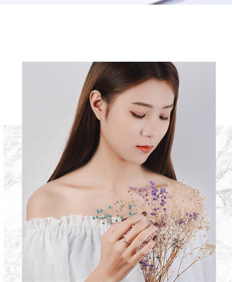 Victoria's Vogue New Fashion Simple V-shaped 925 Sterling Silver Jewelry Exquisite Popular Temperament Crystal Opening Rings Victoria's Vogue New Fashion Simple V-shaped 925 Sterling Silver Jewelry Exquisite Popular Temperament Crystal Opening Rings