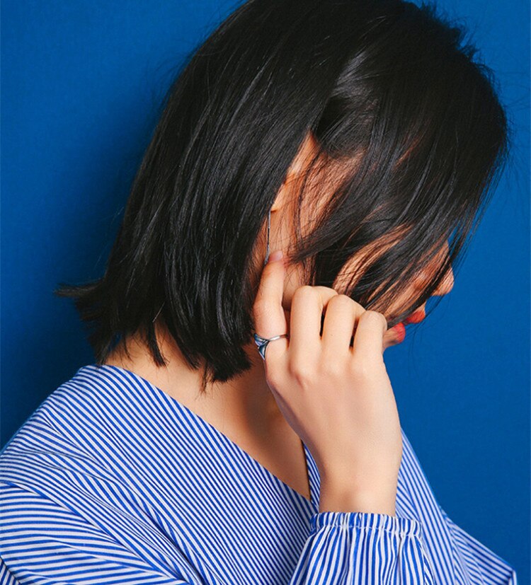 Victoria's Vogue Creative Fashion Personality Animal 925 Sterling Silver Jewelry Sweet Lovely Fish Tail Women Exquisite Opening Rings