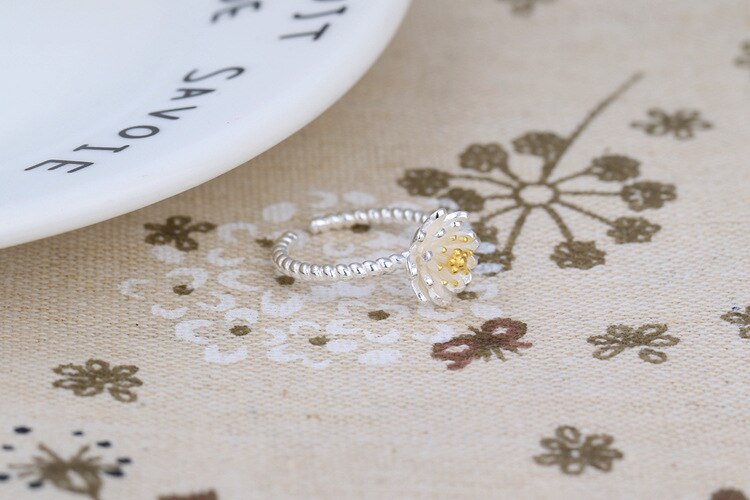 Victoria's Vogue New Arrival Handmade Lotus 925 Sterling Silver Jewelry Exquisite Fashion Flowers Popular Opening Rings Victoria's Vogue New Arrival Handmade Lotus 925 Sterling Silver Jewelry Exquisite Fashion Flowers Popular Opening Rings