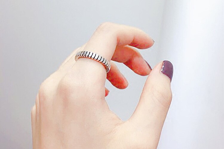 Victoria's Vogue New Korean Style Penguin Animal Thai Silver Temperament 925 Sterling Silver Jewelry Personality S Shaped Opening Rings Victoria's Vogue New Korean Style Penguin Animal Thai Silver Temperament 925 Sterling Silver Jewelry Personality S Shaped Opening Rings