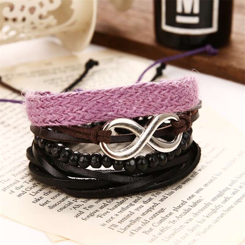 Victoriasvogue Punk Dragon Leather Charms Bracelet Beads Bracelets For Women Men Accessoires Snap Button Jewelry Bangles Boyfriend Gift