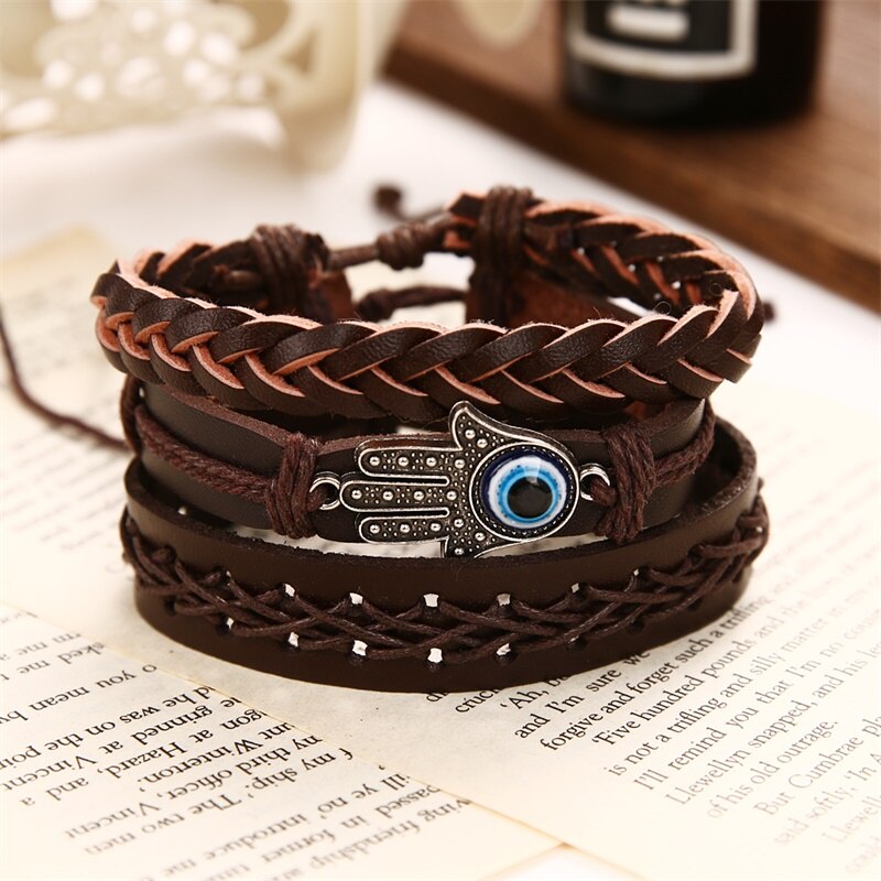 Victoriasvogue Punk Dragon Leather Charms Bracelet Beads Bracelets For Women Men Accessoires Snap Button Jewelry Bangles Boyfriend Gift