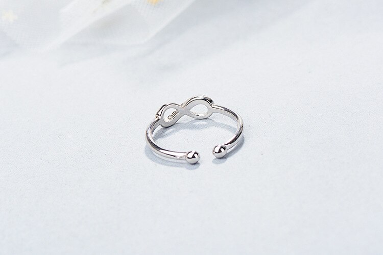 Victoria's Vogue New Fashion Exquisite 925 Sterling Silver Jewelry Creative Love Beautiful 8 Shaped Temperament Crystal Opening Rings Victoria's Vogue New Fashion Exquisite 925 Sterling Silver Jewelry Creative Love Beautiful 8 Shaped Temperament Crystal Opening Rings