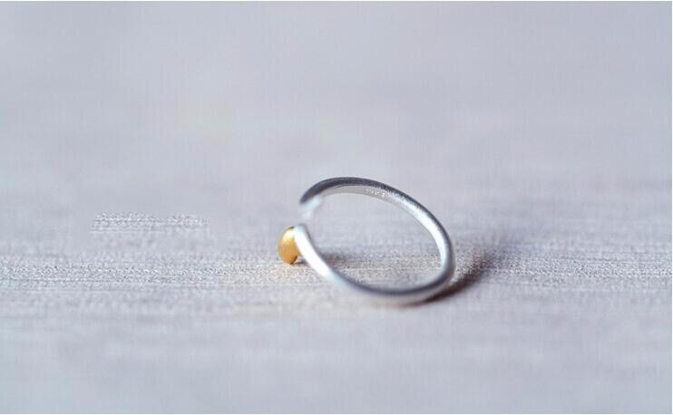 Victoria's Vogue Popular New Arrival Fashion Small Fresh And Simple Roses 925 Sterling Silver Jewelry Flower Opening Rings