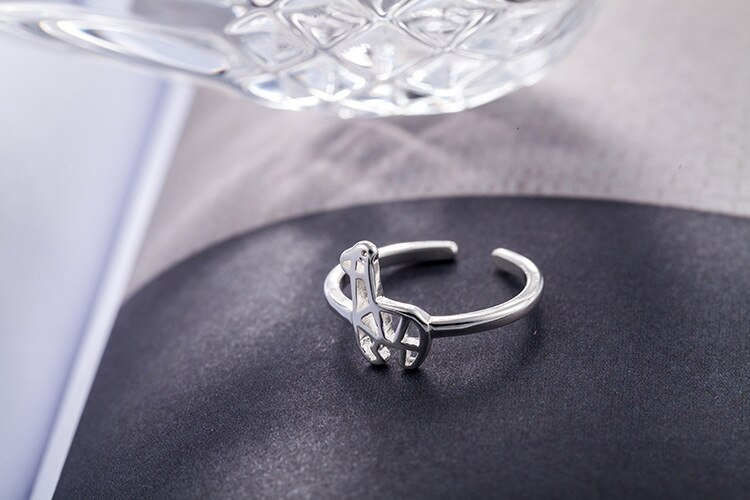 Victoria's Vogue New Ethnic Style Cute Animal 925 Sterling Silver Jewelry Creative Small Deer Personality Opening Rings Victoria's Vogue New Ethnic Style Cute Animal 925 Sterling Silver Jewelry Creative Small Deer Personality Opening Rings
