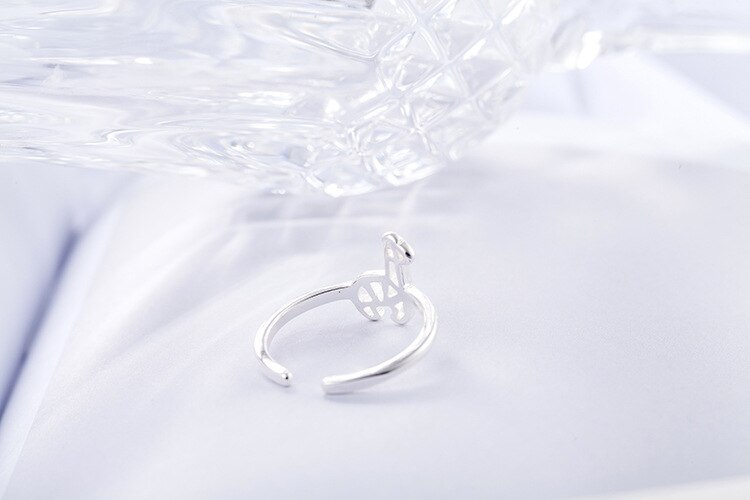 Victoria's Vogue New Ethnic Style Cute Animal 925 Sterling Silver Jewelry Creative Small Deer Personality Opening Rings Victoria's Vogue New Ethnic Style Cute Animal 925 Sterling Silver Jewelry Creative Small Deer Personality Opening Rings