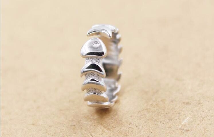 Victoria's Vogue Creative Personality Fish Bone Smooth Not Allergic 925 Sterling Silver Jewelry Simple Fashion Opening Rings Victoria's Vogue Creative Personality Fish Bone Smooth Not Allergic 925 Sterling Silver Jewelry Simple Fashion Opening Rings