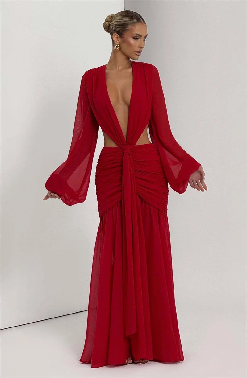 Victoria's Vogue Leopard Print Long Sleeve Sexy Maxi Dress Women Fashion Hollow Out Backless Draped Ruched Bodycon Club Party Long Dress Victoria's Vogue Leopard Print Long Sleeve Sexy Maxi Dress Women Fashion Hollow Out Backless Draped Ruched Bodycon Club Party Long Dress