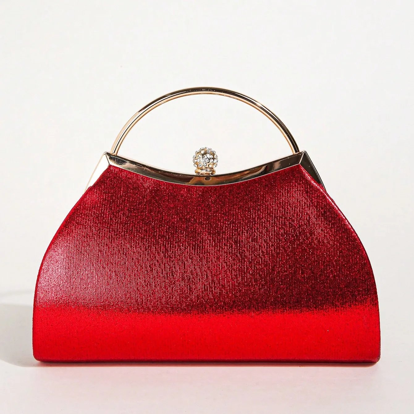 Victoria's Vogue 1 PC Ruched Evening Bag For Women, Top Ring Clutch Purse, Rhinestone Decor Handbags For Wedding Prom Dinner Victoria's Vogue 1 PC Ruched Evening Bag For Women, Top Ring Clutch Purse, Rhinestone Decor Handbags For Wedding Prom Dinner
