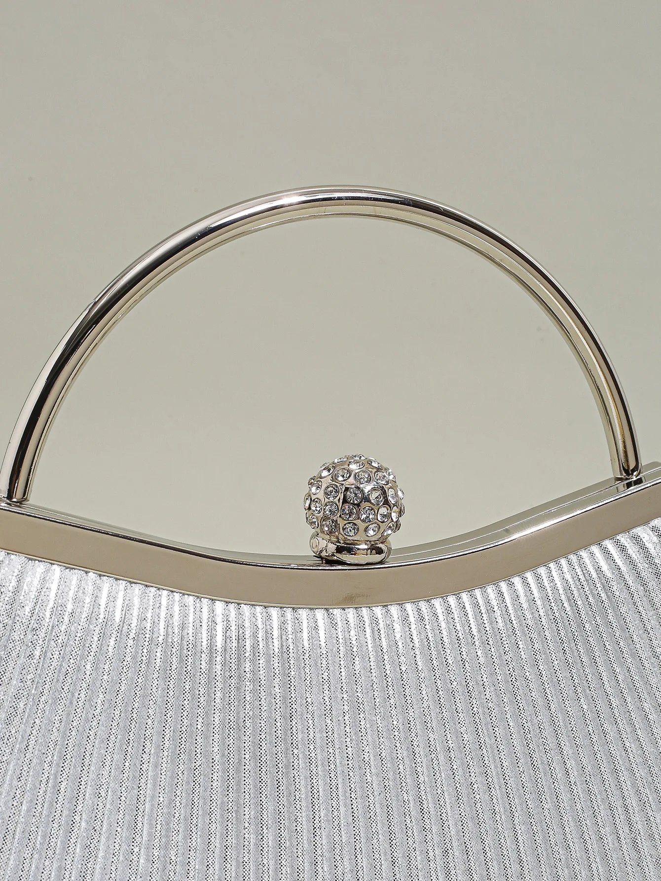 Victoria's Vogue 1 PC Ruched Evening Bag For Women, Top Ring Clutch Purse, Rhinestone Decor Handbags For Wedding Prom Dinner Victoria's Vogue 1 PC Ruched Evening Bag For Women, Top Ring Clutch Purse, Rhinestone Decor Handbags For Wedding Prom Dinner