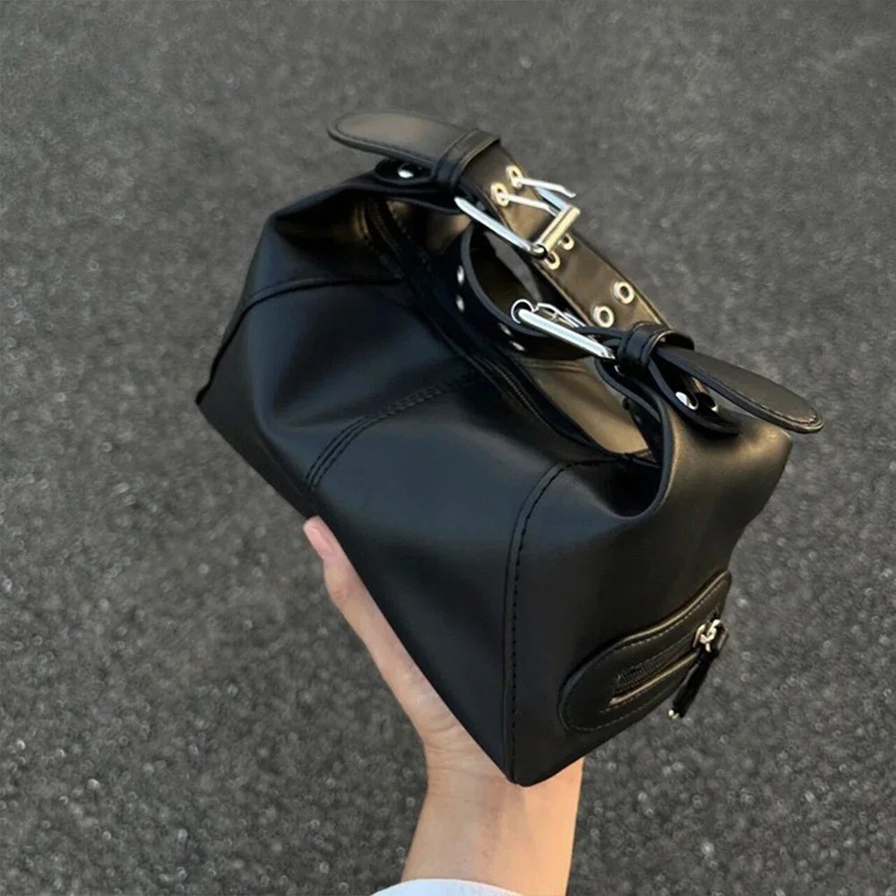 Victoria's Vogue Y2K Style Shoulder Bag For Women Trendy Motorcycle Handbag Minimalist Shoulder Purse For Girls Street Wear Handbags Victoria's Vogue Y2K Style Shoulder Bag For Women Trendy Motorcycle Handbag Minimalist Shoulder Purse For Girls Street Wear Handbags