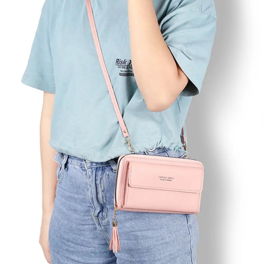Victoria's Vogue Women Fashion Shoulder Strap Bag Tassel Handbags Long Wallet Cell Phone Bag Multifunction Crossbody Bag Small Card Holder Victoria's Vogue Women Fashion Shoulder Strap Bag Tassel Handbags Long Wallet Cell Phone Bag Multifunction Crossbody Bag Small Card Holder