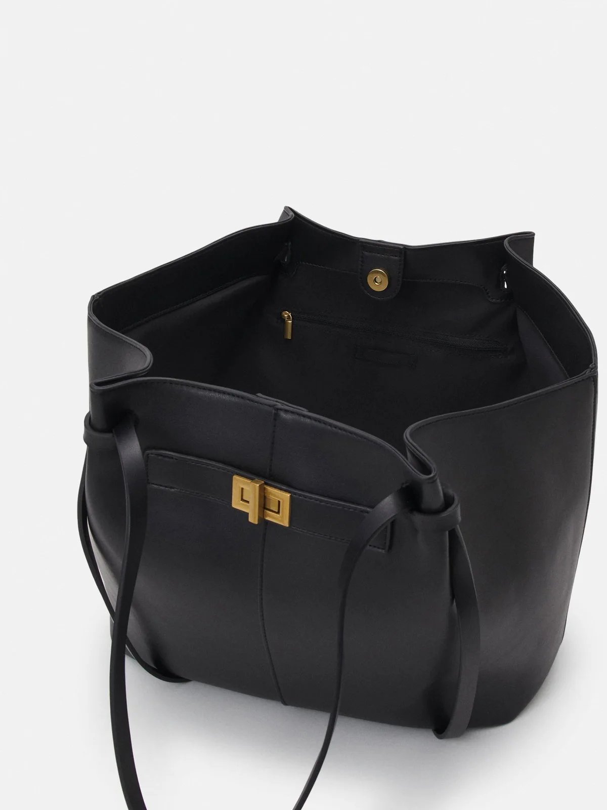 Victoria's Vogue Fashion Large Capacity Trapeze Bag Designer Chic Lock Women Shoulder Bags Luxury Pu Leather Handbags Trend Underarm Bag 2025