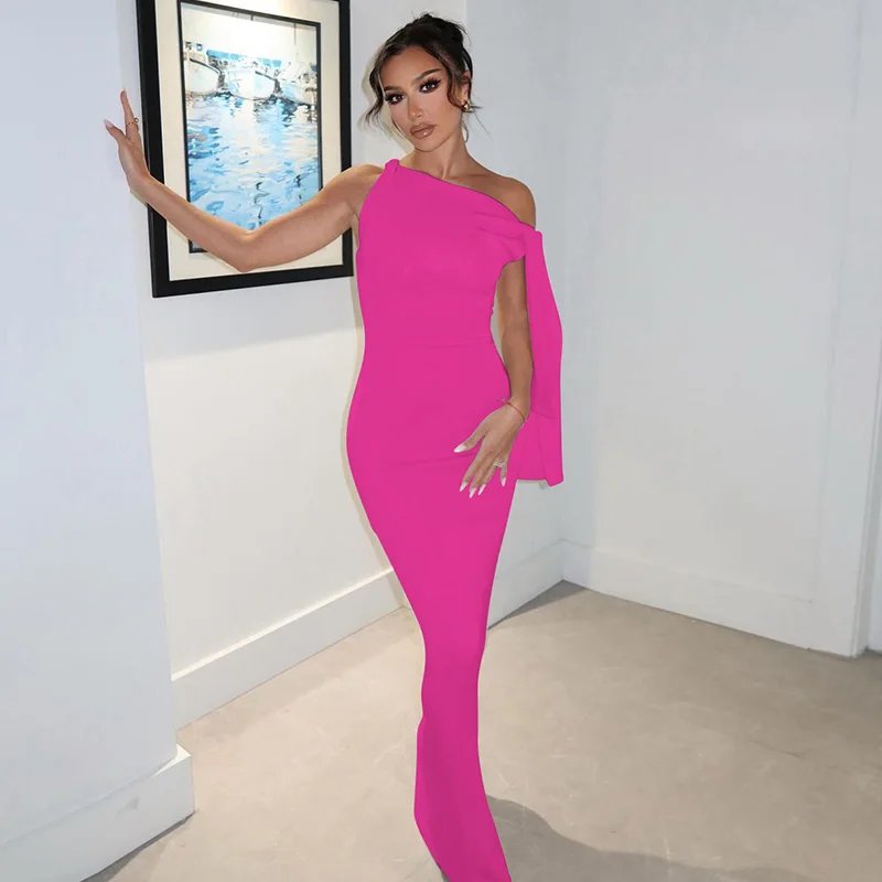 Victorias Vogue  Fashion Solid O Neck Sleeveless Patchwork Sexy Bodycon Maxi Prom Dress Summer Women Clothes Party Festival Club Y2K