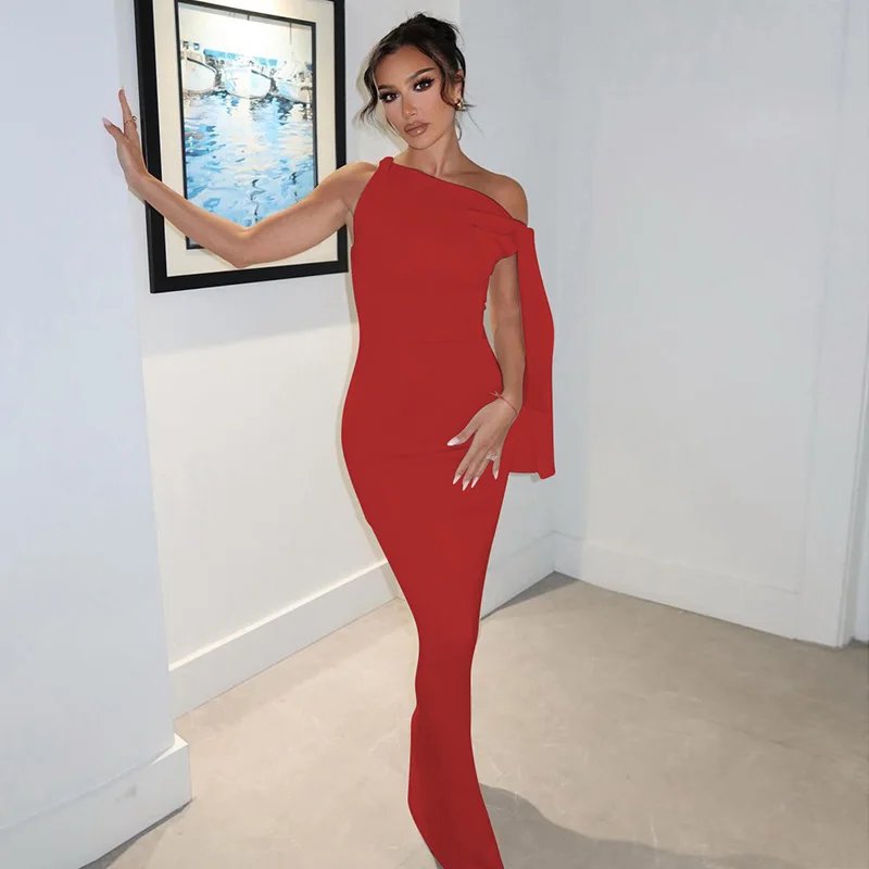 Victorias Vogue  Fashion Solid O Neck Sleeveless Patchwork Sexy Bodycon Maxi Prom Dress Summer Women Clothes Party Festival Club Y2K