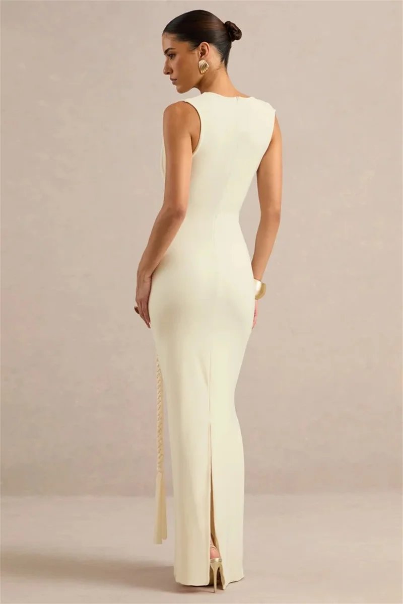 Victorias Vogue Women Deep V Neck Sleeveless Sexy Maxi Dress Wrap Ruched Bodycon Long Dress Elegant Evening Club Party Formal Gown Victorias Vogue Women Deep V Neck Sleeveless Sexy Maxi Dress Wrap Ruched Bodycon Long Dress Elegant Evening Club Party Formal Gown