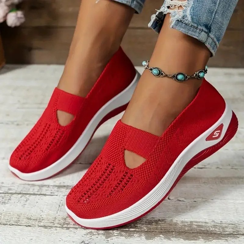 Victoria's Vogue Women's Sneakers Breathable Casual Shoes Summer Soft Sole Orthopedic Shoes Lightweight Slip on Walking Shoe Non Slip Flat Shoes
