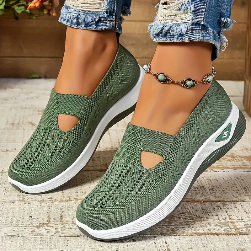 Victoria's Vogue Women's Sneakers Breathable Casual Shoes Summer Soft Sole Orthopedic Shoes Lightweight Slip on Walking Shoe Non Slip Flat Shoes