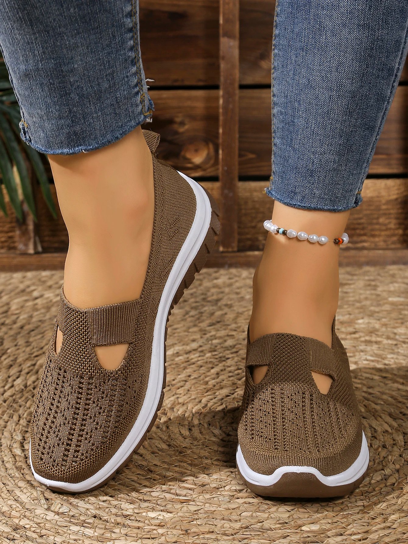 Victoria's Vogue Women's Summer Shoes - Casual Sneaker, Non-Slip Sole Design, Fly-Woven Upper Is More Skin-Friendly Sale Shoes With Free Shipping