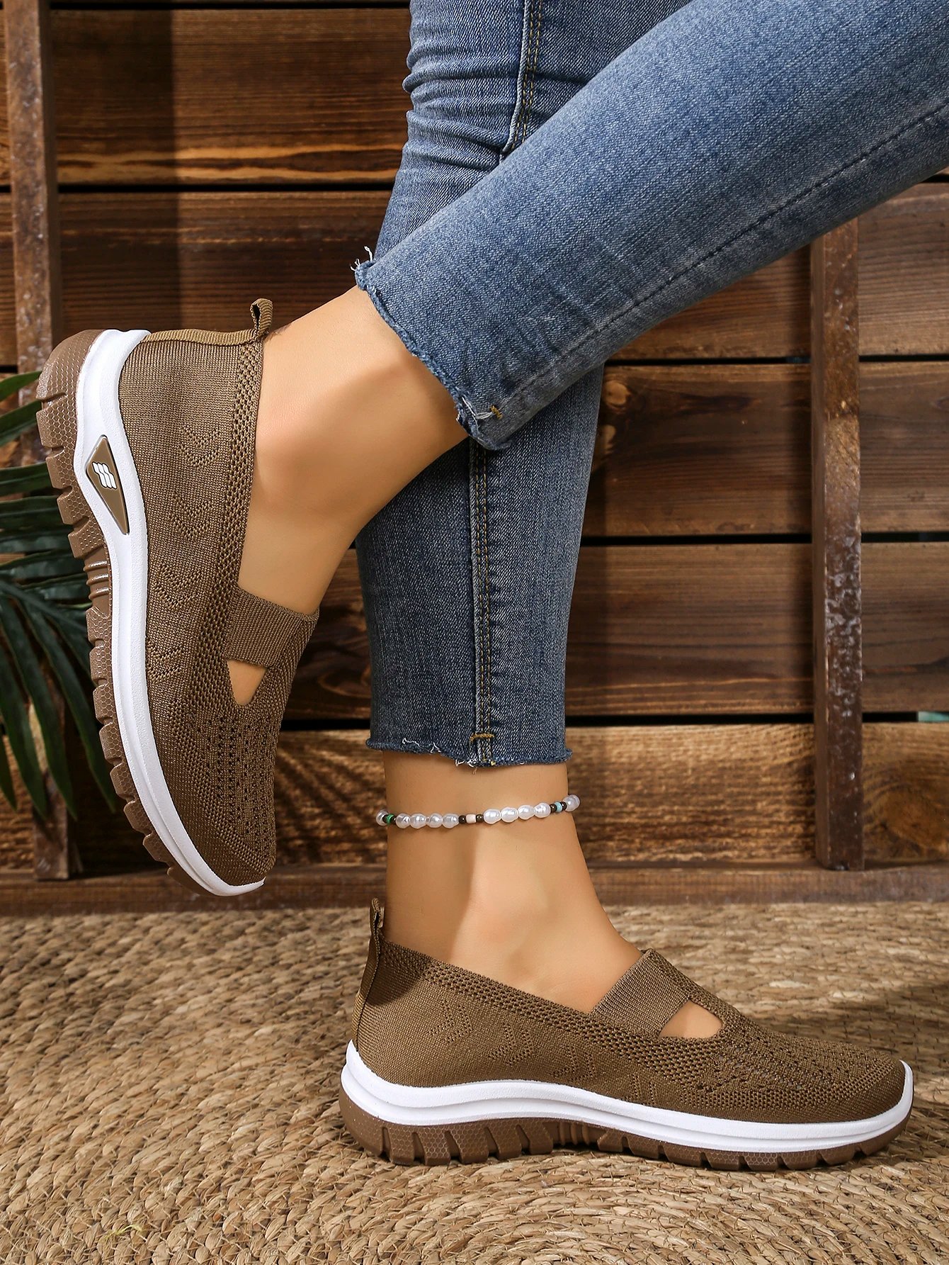 Victoria's Vogue Women's Summer Shoes - Casual Sneaker, Non-Slip Sole Design, Fly-Woven Upper Is More Skin-Friendly Sale Shoes With Free Shipping