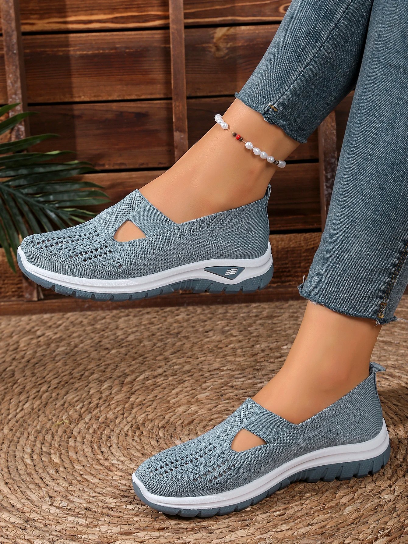 Victoria's Vogue Women's Summer Shoes - Casual Sneaker, Non-Slip Sole Design, Fly-Woven Upper Is More Skin-Friendly Sale Shoes With Free Shipping
