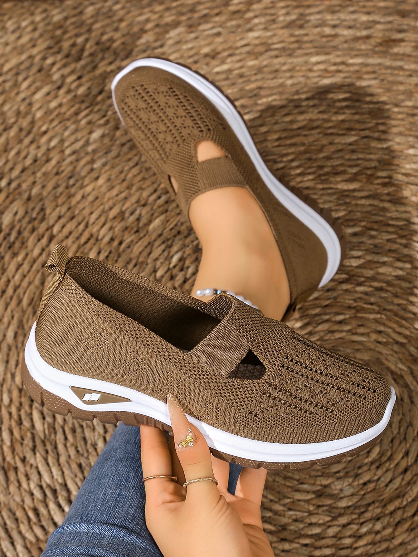 Victoria's Vogue Women's Summer Shoes - Casual Sneaker, Non-Slip Sole Design, Fly-Woven Upper Is More Skin-Friendly Sale Shoes With Free Shipping