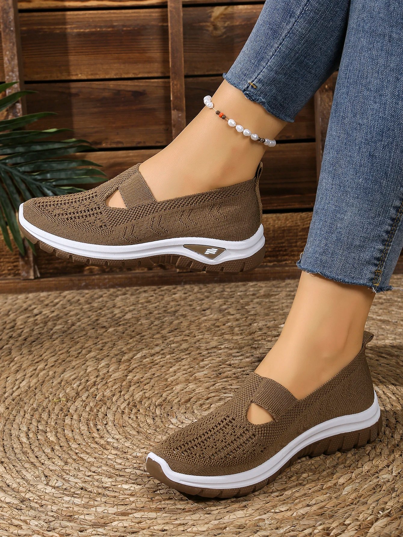 Victoria's Vogue Women's Summer Shoes - Casual Sneaker, Non-Slip Sole Design, Fly-Woven Upper Is More Skin-Friendly Sale Shoes With Free Shipping