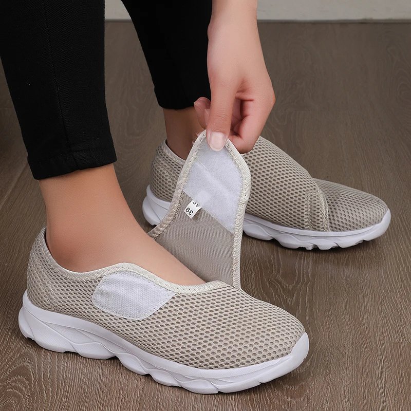 Victoria'S Vogue New Casual Orthopedics Wide Feet Swollen Shoes Thumb Eversion Adjusting Soft Comfortable Diabetic Shoe Walking Shoes