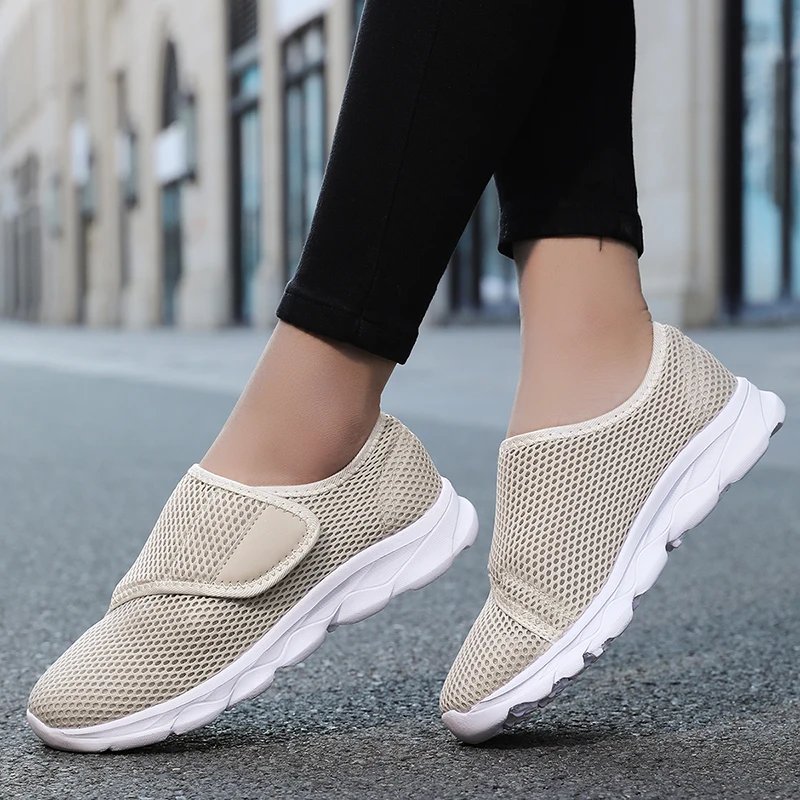 Victoria'S Vogue New Casual Orthopedics Wide Feet Swollen Shoes Thumb Eversion Adjusting Soft Comfortable Diabetic Shoe Walking Shoes