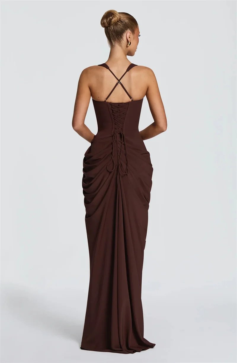 Victoria's Vogue Women Sexy Maxi Dress Sleeveless Sweetheart Neck High Split Draped Ruched Long Party Dress Formal Wedding Guest Dress Victoria's Vogue Women Sexy Maxi Dress Sleeveless Sweetheart Neck High Split Draped Ruched Long Party Dress Formal Wedding Guest Dress