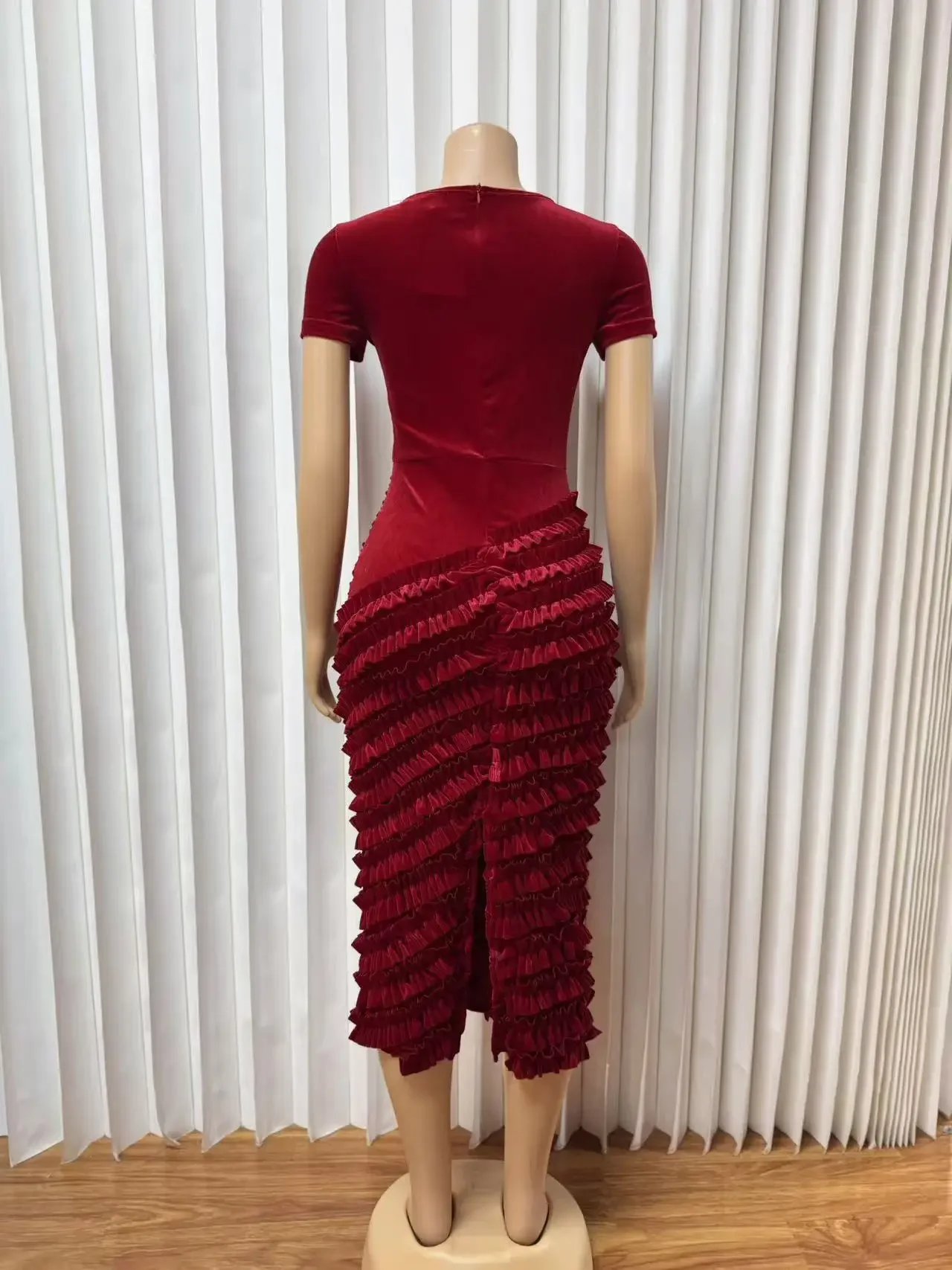 Victoria's Vogue African Dresses for Women Elegant Spring Summer Short Sleeve Dashiki Midi Dress Ladies Traditional African Clothing Ankara Dress