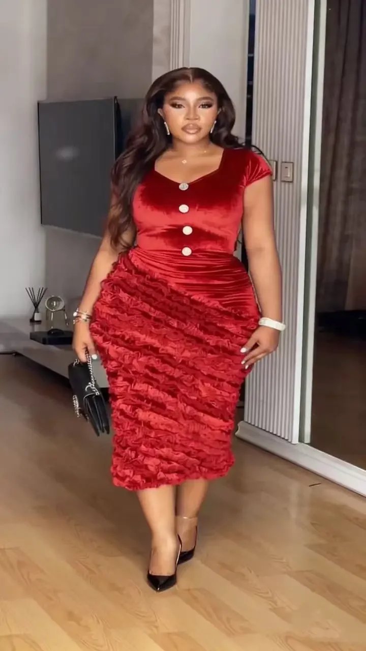 Victoria's Vogue African Dresses for Women Elegant Spring Summer Short Sleeve Dashiki Midi Dress Ladies Traditional African Clothing Ankara Dress