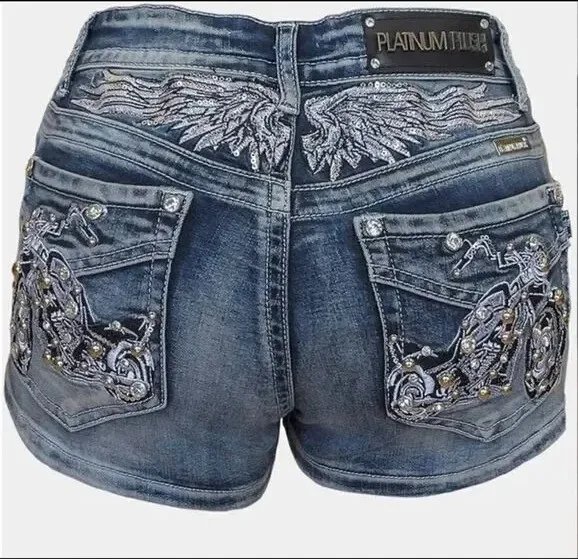 Victoria's Vogue Women Rider Motorcycle Wing Rivet Embroidery Shorts Y2k Vintage Gothic Hot Girl Sexy Washed Denim Shorts Low Waist Mini Skirts Victoria's Vogue Women Rider Motorcycle Wing Rivet Embroidery Shorts Y2k Vintage Gothic Hot Girl Sexy Washed Denim Shorts Low Waist Mini Skirts