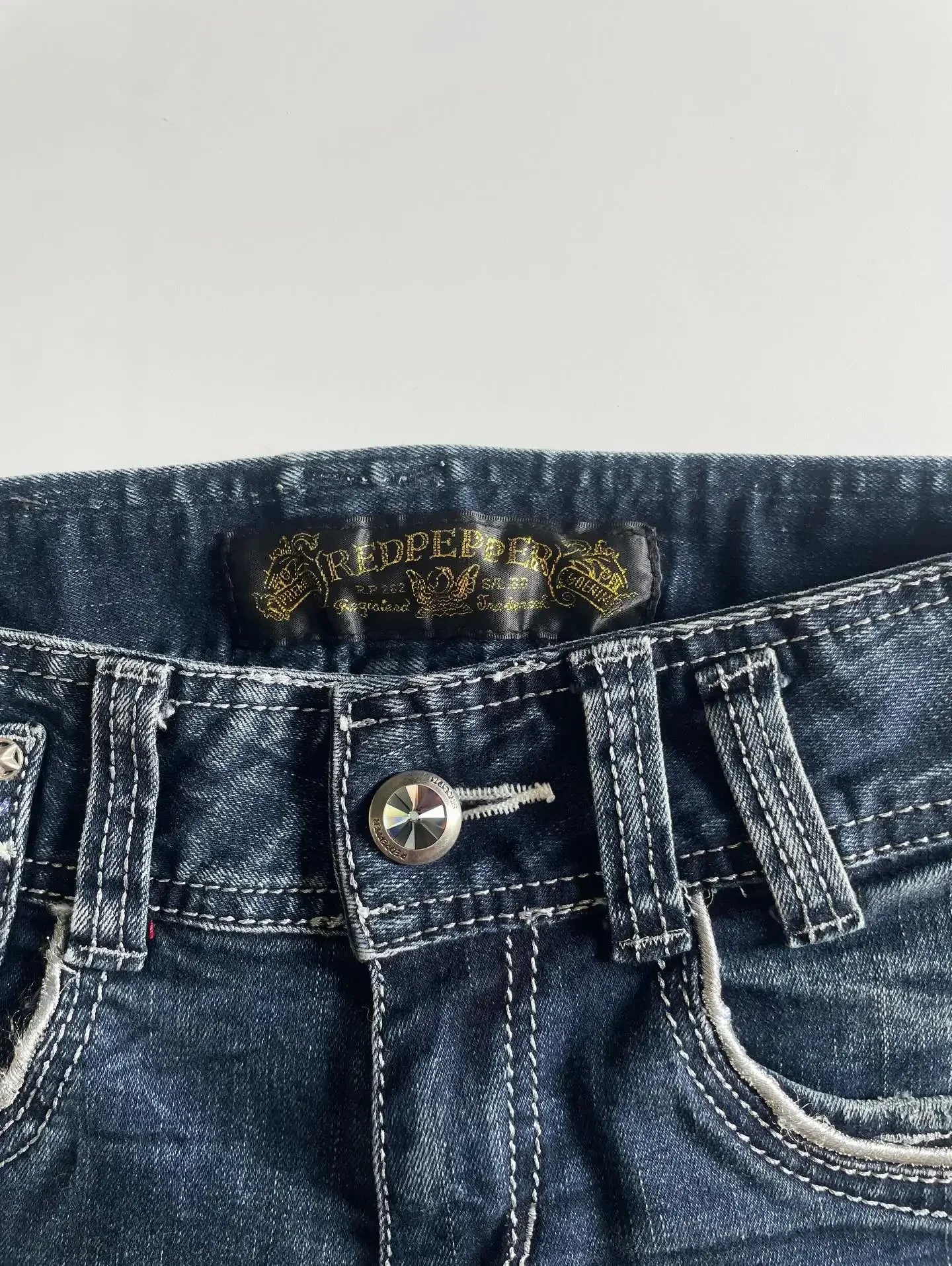 Victoria's Vogue Y2k Flag Embroidery Vintage Denim Women Shorts Harajuku Slim Light Blue Jean Low Waist Short Street Mini Short Women Clothing
