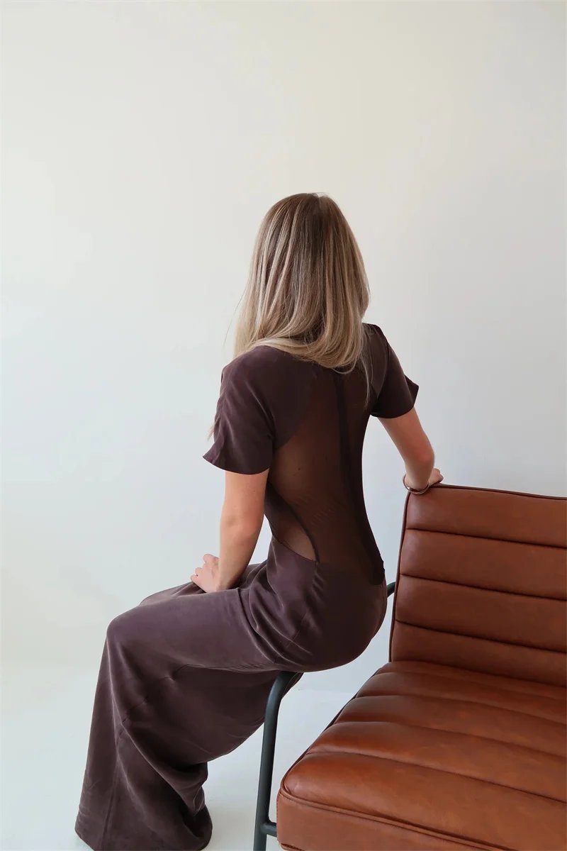 Victoria's Vogue Turtleneck Short Sleeve Sexy Maxi Dress Women Gown Elegant Patchwork Mesh Sheer Backless Bodycon Club Party Long Dress Victoria's Vogue Turtleneck Short Sleeve Sexy Maxi Dress Women Gown Elegant Patchwork Mesh Sheer Backless Bodycon Club Party Long Dress