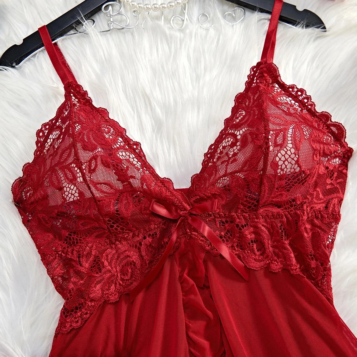 Victoria's Vogue 2 Pcs Set Lace Nightgown Women Exquisite Homewear New Green Nighttime Pajamas Transparent Split Nightdress V-Neck Bra Panty Sets Victoria's Vogue 2 Pcs Set Lace Nightgown Women Exquisite Homewear New Green Nighttime Pajamas Transparent Split Nightdress V-Neck Bra Panty Sets