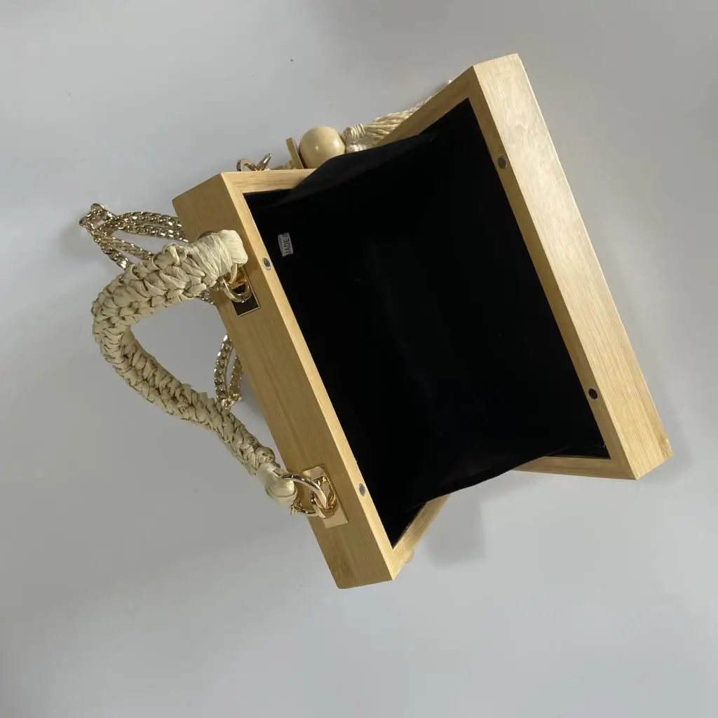 Victoria's Vogue 2023 Summer Beach Bamboo Tassel Straw Woven Bag Cross-body Single Shoulder Beach Handag Rattan Rope Square Chain Strap Box Victoria's Vogue 2023 Summer Beach Bamboo Tassel Straw Woven Bag Cross-body Single Shoulder Beach Handag Rattan Rope Square Chain Strap Box