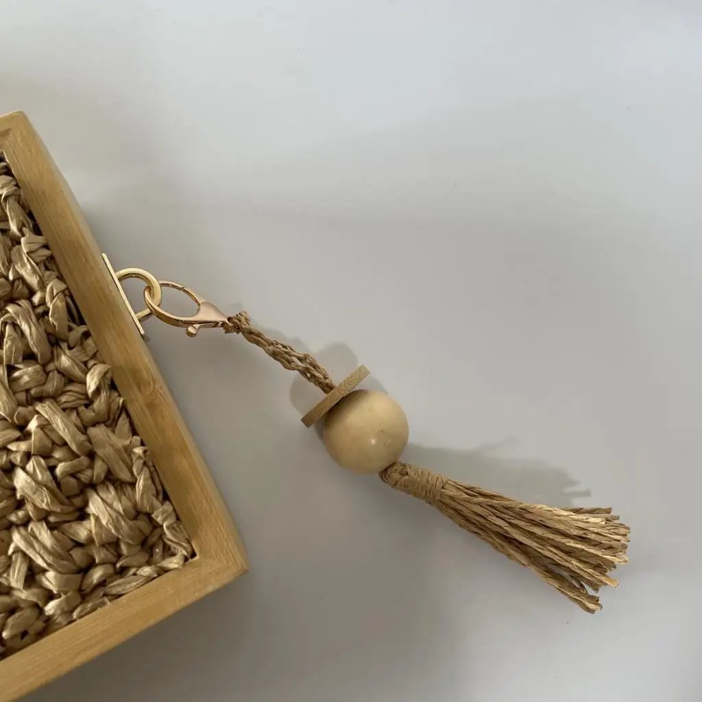 Victoria's Vogue 2023 Summer Beach Bamboo Tassel Straw Woven Bag Cross-body Single Shoulder Beach Handag Rattan Rope Square Chain Strap Box Victoria's Vogue 2023 Summer Beach Bamboo Tassel Straw Woven Bag Cross-body Single Shoulder Beach Handag Rattan Rope Square Chain Strap Box