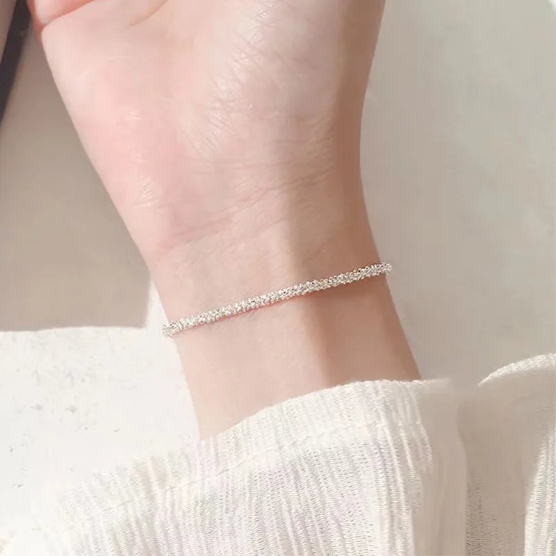 Victoria's Vogue 3Pcs S925 Sterling Silver Bracelet Set Minimalist Geometric Half Chain Woven Wavy Bracelets For Women Elegant Jewelry Gifts Victoria's Vogue 3Pcs S925 Sterling Silver Bracelet Set Minimalist Geometric Half Chain Woven Wavy Bracelets For Women Elegant Jewelry Gifts