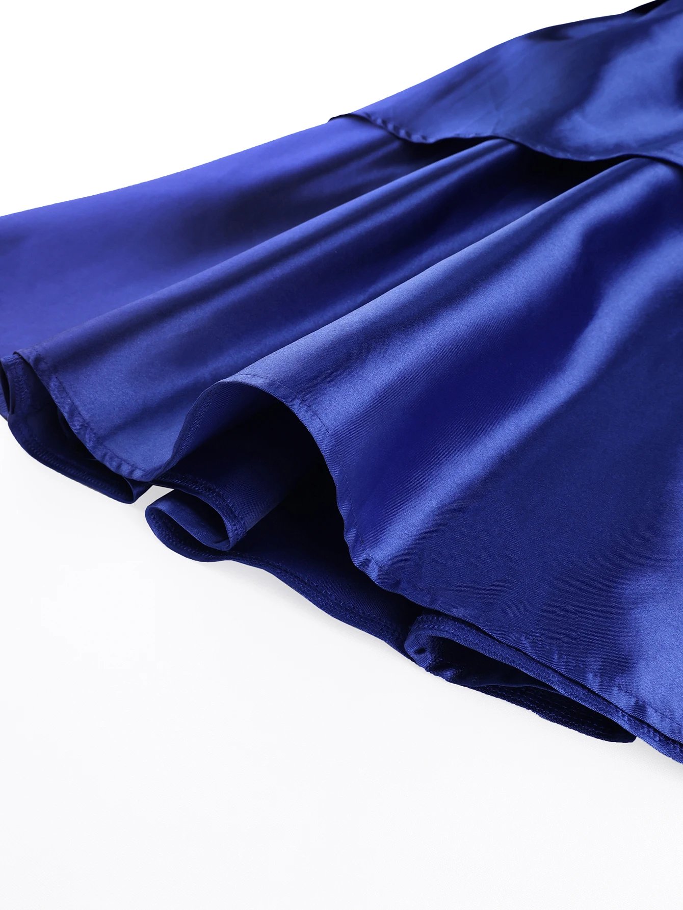 Victoria's Vogue Women Elegant Shiny One Shoulder Ruffle Layered Christmas Party Dresses Date Out Birthday Wedding Guest Event Occasion Gowns New