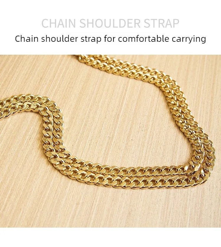 Victoria's Vogue r Direct Sale Fashion Versatile High-End Snake Print Glossy Leather Single Shoulder Crossbody Chain Bag