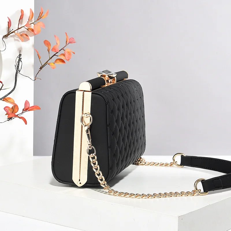 Victoria'S Vogue New Women Handbags Fashion Embossed Craftsmanship Portable Shoulder Bag Top-handle Diamond Ladies Bag Wedding Party Bags Women