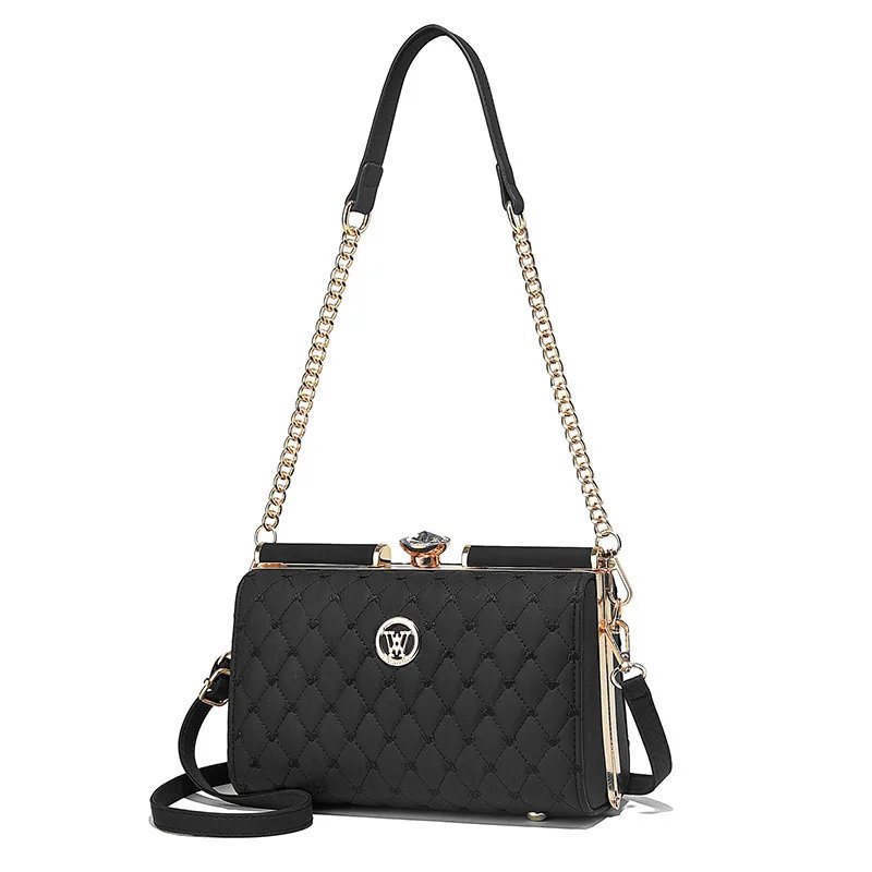 Victoria'S Vogue New Women Handbags Fashion Embossed Craftsmanship Portable Shoulder Bag Top-handle Diamond Ladies Bag Wedding Party Bags Women