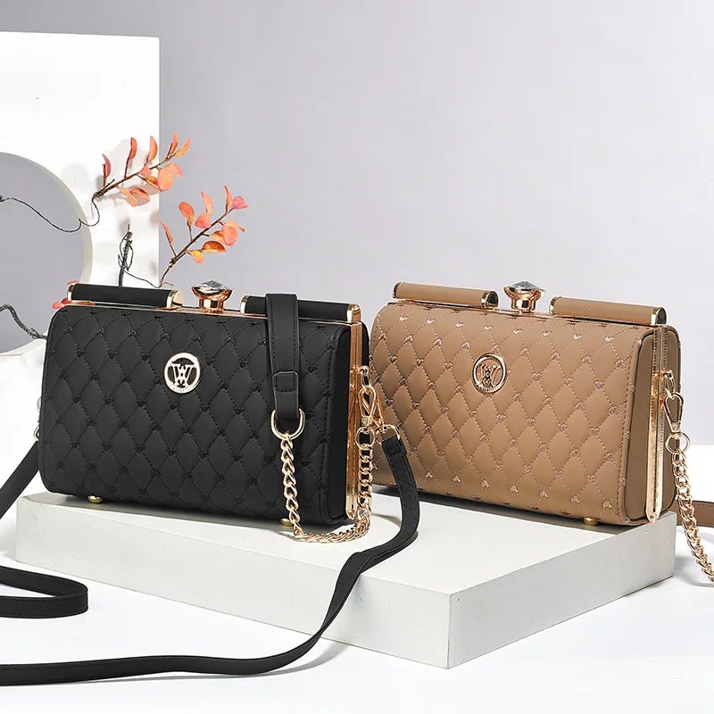 Victoria'S Vogue New Women Handbags Fashion Embossed Craftsmanship Portable Shoulder Bag Top-handle Diamond Ladies Bag Wedding Party Bags Women