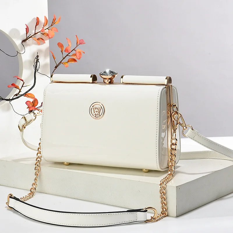 Victoria'S Vogue New Women Handbags Fashion Embossed Craftsmanship Portable Shoulder Bag Top-handle Diamond Ladies Bag Wedding Party Bags Women