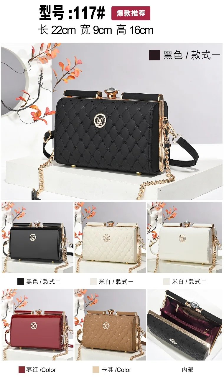 Victoria'S Vogue New Women Handbags Fashion Embossed Craftsmanship Portable Shoulder Bag Top-handle Diamond Ladies Bag Wedding Party Bags Women